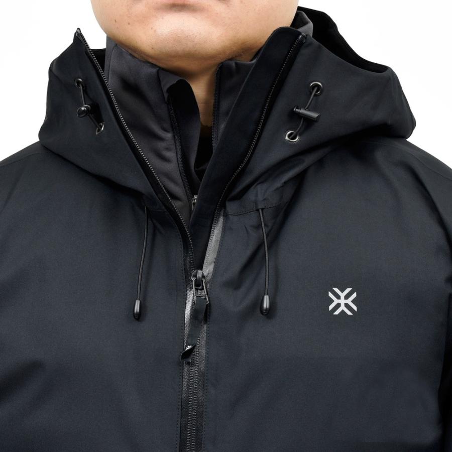 AYAQ（アヤック）ウォータープルーフ3レイヤーポリエステルフーディーブルゾン SKORA HARDSHELL JACKET SK-JK-M 14052002237の画像