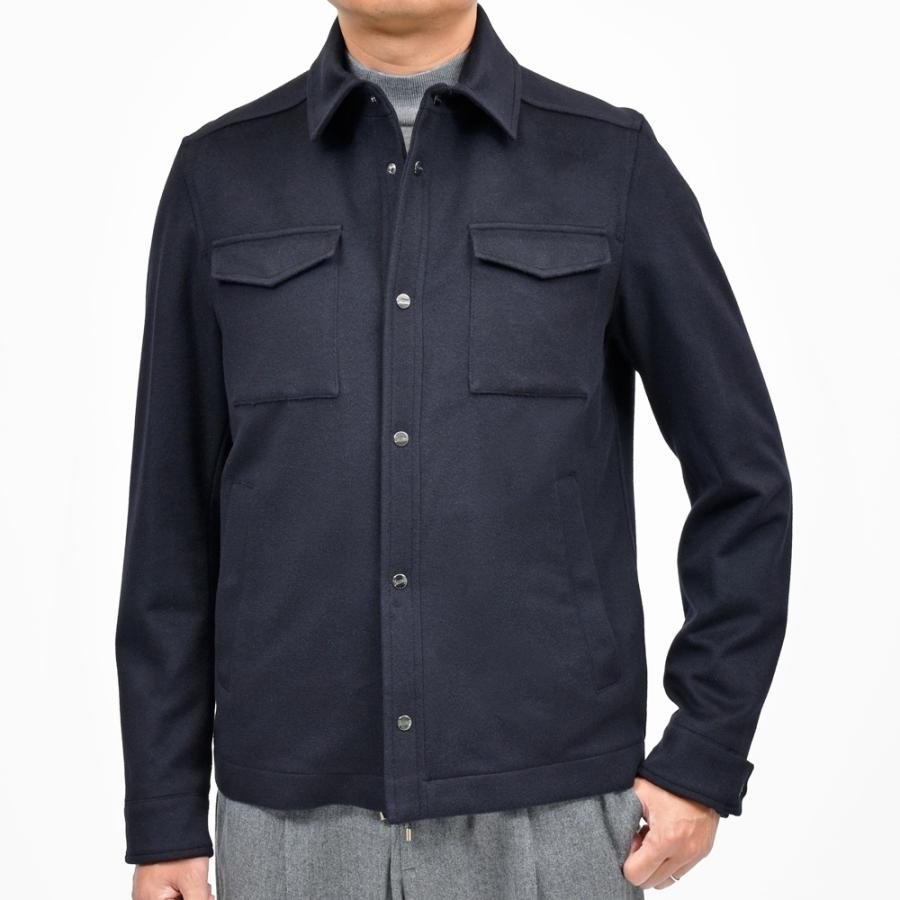 HERNO（ヘルノ）ウールカシミアフランネルシャツブルゾン GI000312U