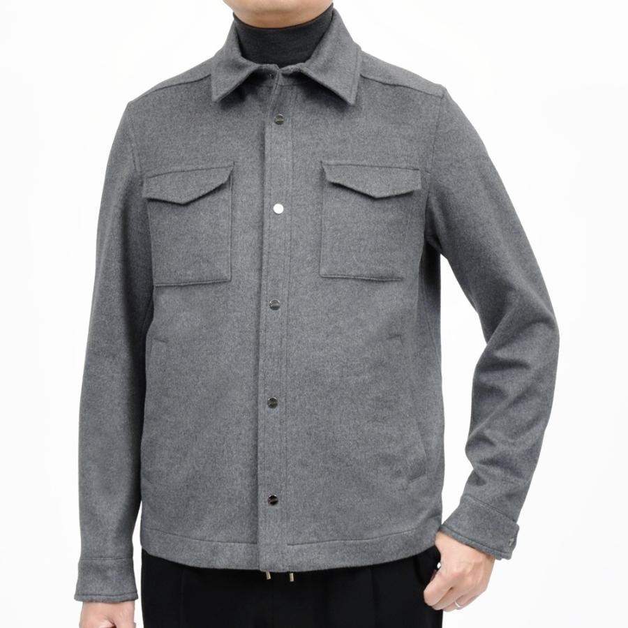 HERNO（ヘルノ）ウールカシミアフランネルシャツブルゾン GI000312U-33318 14052005132の画像