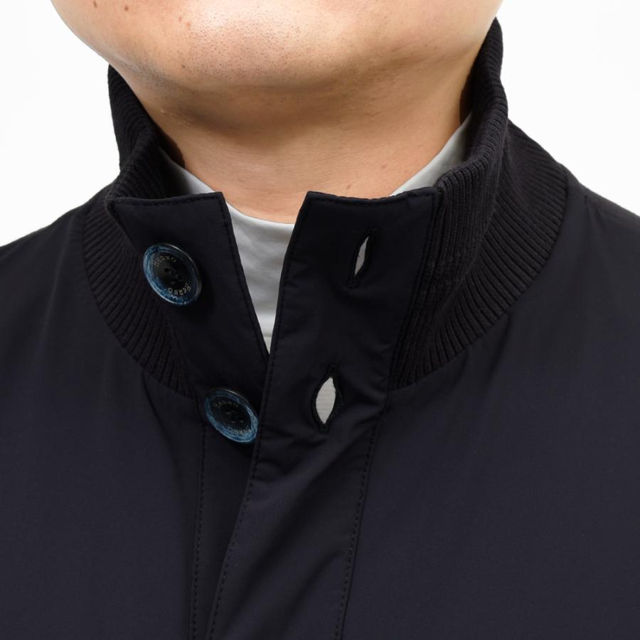 HERNO（ヘルノ）RESORTリゾート ウォーターレペレントナイロン×コットンジャージハイブリッドスタンドカラーブルゾン JC00017UR-52107 14052600132の画像