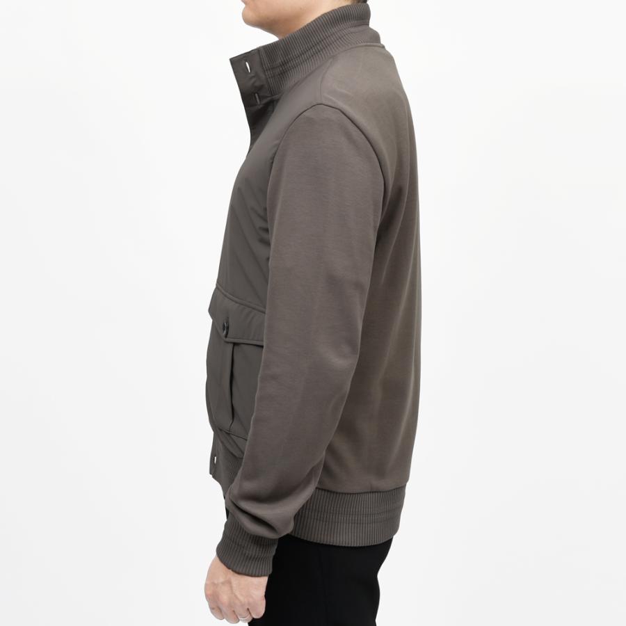 HERNO（ヘルノ）RESORTリゾート ウォーターレペレントナイロン×コットンジャージハイブリッドスタンドカラーブルゾン JC00017UR-52107 14052600132の画像