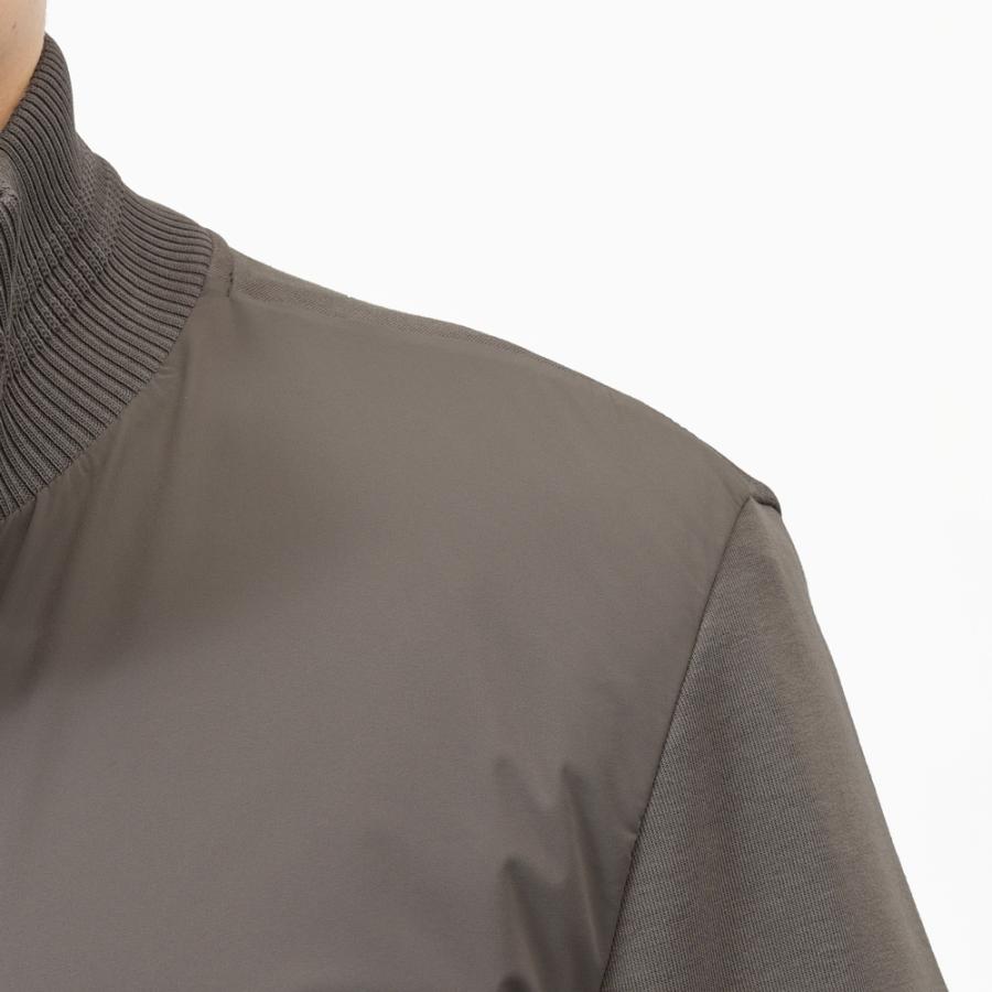 HERNO（ヘルノ）RESORTリゾート ウォーターレペレントナイロン×コットンジャージハイブリッドスタンドカラーブルゾン JC00017UR-52107 14052600132の画像