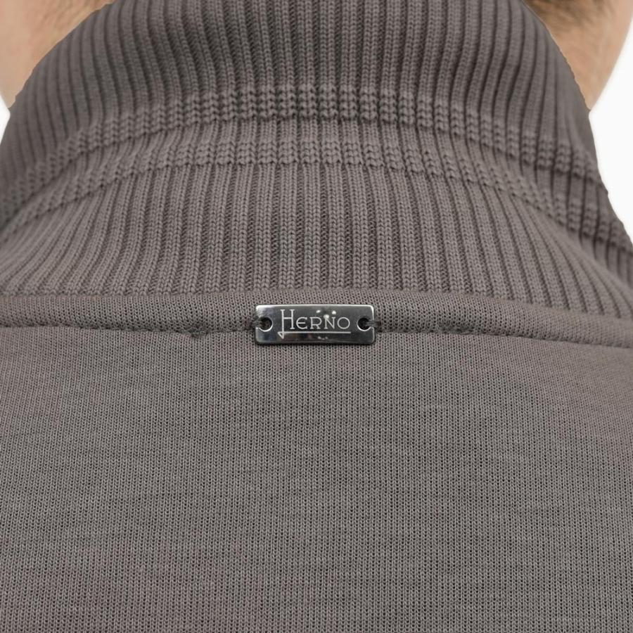 HERNO（ヘルノ）RESORTリゾート ウォーターレペレントナイロン×コットンジャージハイブリッドスタンドカラーブルゾン JC00017UR-52107 14052600132の画像