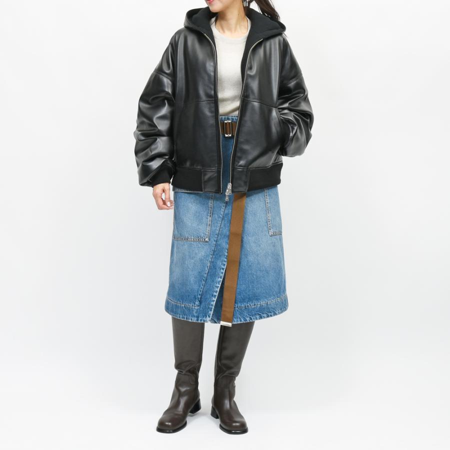 INSCRIRE(アンスクリア)フェイクレザーパデッドブルゾン BZ80B genderless 14052700039の画像