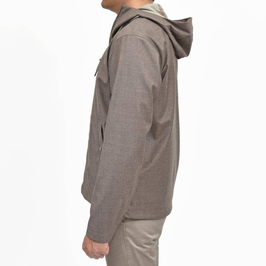 HERNO（ヘルノ）Loro Piana RAIN SYSTEM ウールシルクサキソニーフーディーブルゾン GI000454U-33441 ...