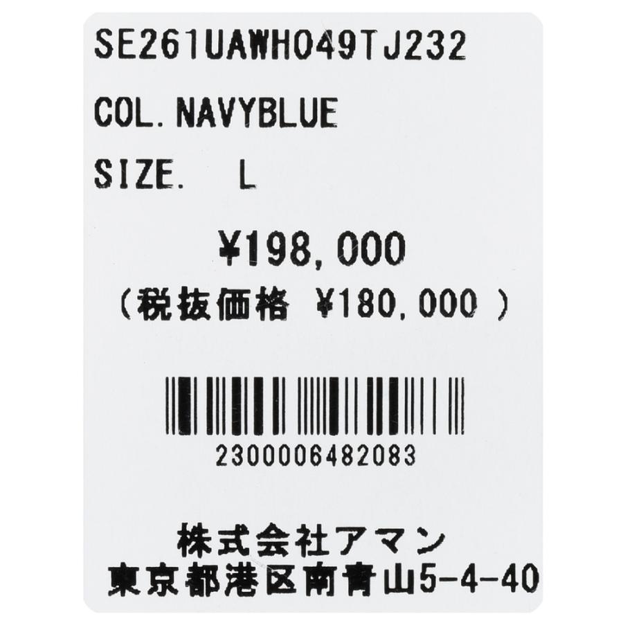 SEASE（シーズ）ZIPPED FOODIE HYBRID ウールジャージチョークストライプハイブリッドジップフーディー WH049TJ232 14061001039の画像