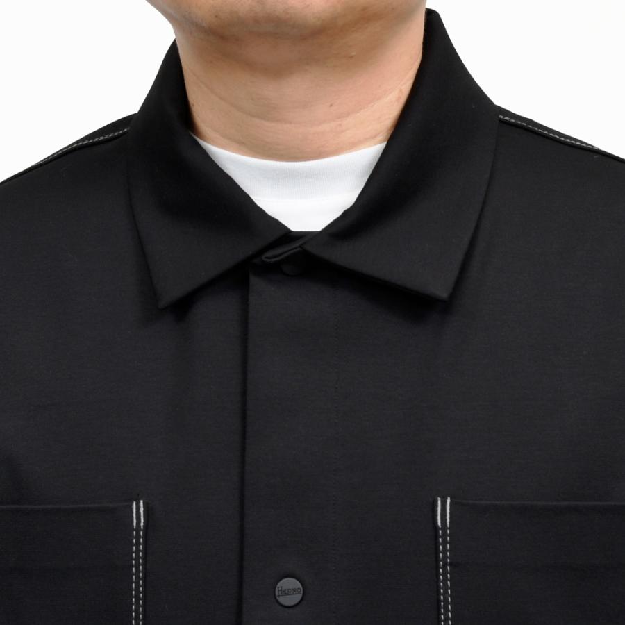 HERNO（ヘルノ）度詰めローマジャージシャツブルゾン JC000073U-56035 14061001132の画像
