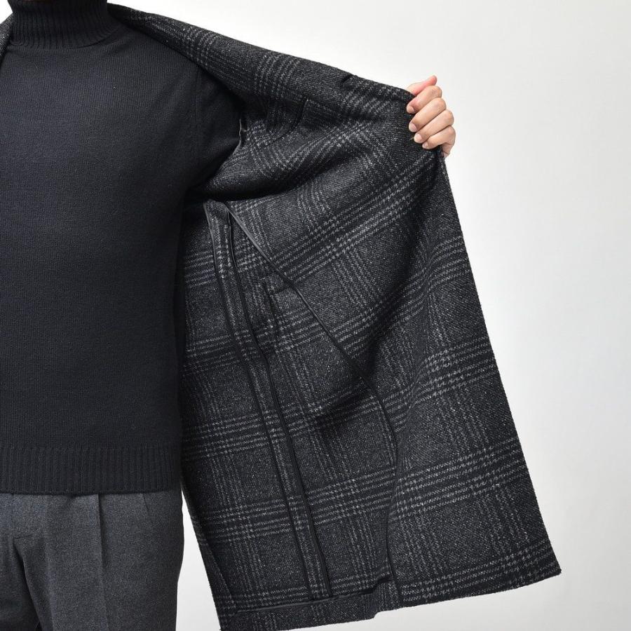 Belvest（ベルベスト）ウールシルクライトツィードオーバーチェック