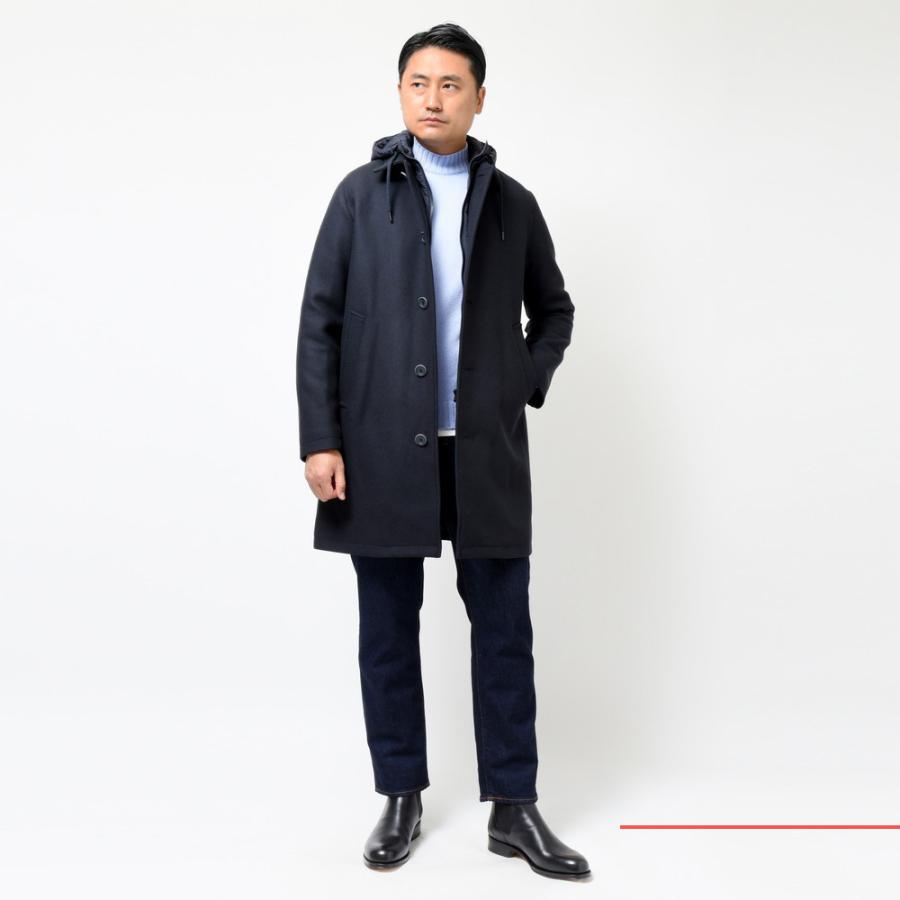 HERNO（ヘルノ）ウールナイロンダイアゴナルライトツィード  