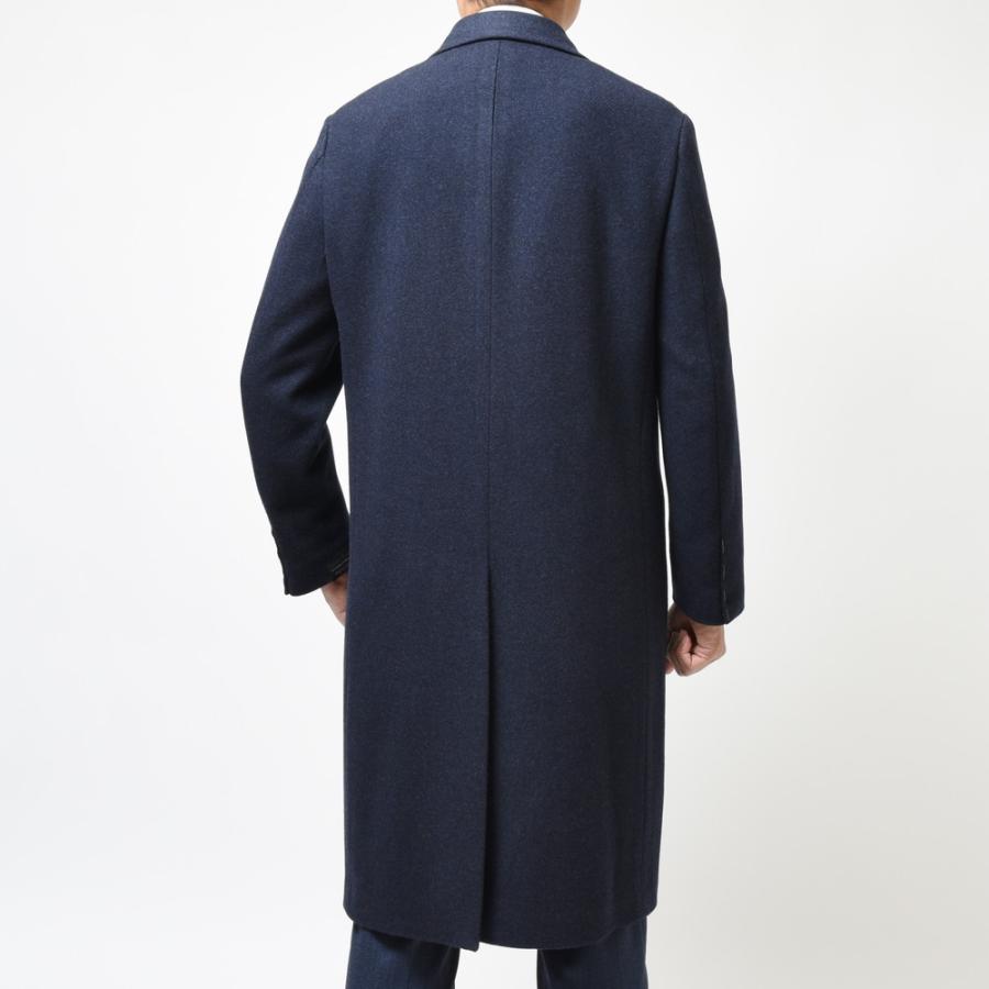【SALE30％】GIANFRANCO BOMMEZZADRI（ジャンフランコ ボメザドリ）ウールカシミアダイアゴナルソフトツィードチェスターフィールドコートの画像