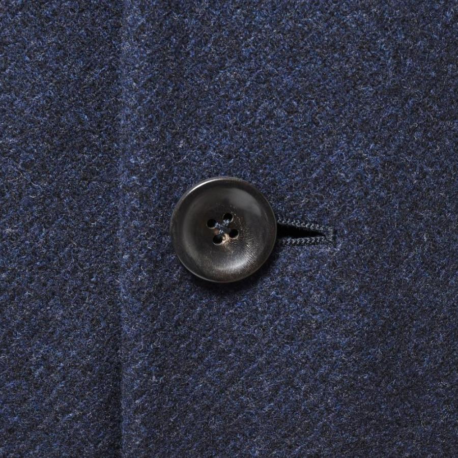 【SALE30％】GIANFRANCO BOMMEZZADRI（ジャンフランコ ボメザドリ）ウールカシミアダイアゴナルソフトツィードチェスターフィールドコートの画像