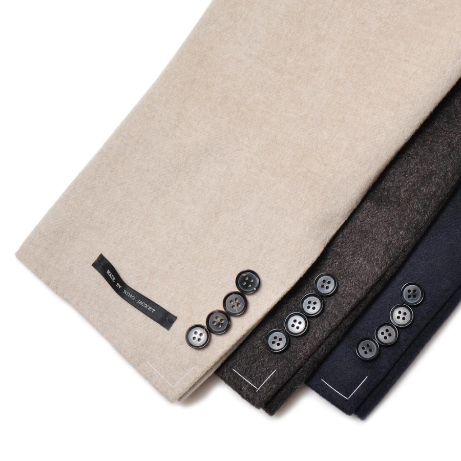【SALE30％】guji（グジ）カシミアフランネルソリッドチェスターフィールドコート(MADE BY RING JACKET / LoroPianaファブリック使用)【秋/冬】14132200028の画像