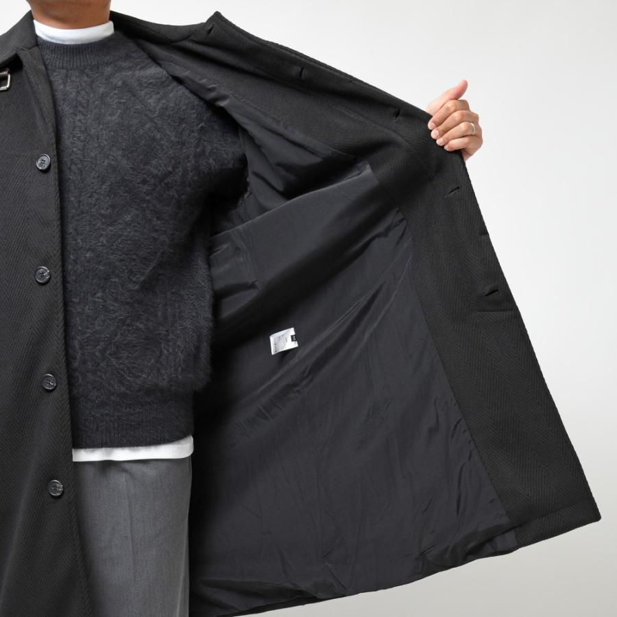 【SALE40％】Solleciti（ソレシティ）ポリエステルヘリンボーンベルテッドバルカラーコート FSM0C3233043 14132402172の画像