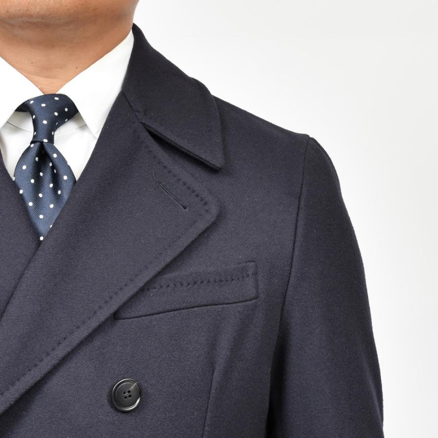 Belvest（ベルベスト）ダブルフェイスウールフランネルポロコート