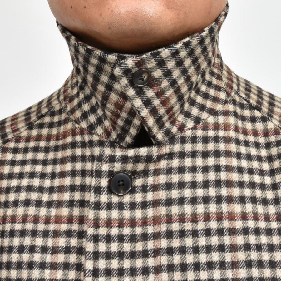 MILA SCHON MILANO（ミラ ショーン ミラノ）ウールシルクフランネルクラブチェックベルテッドバルカラーコート 27410M 14146003052 |  | 05