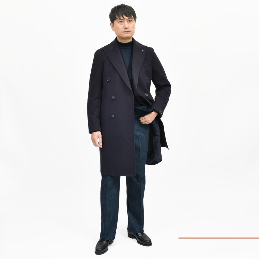 TAGLIATORE（タリアトーレ）ウールカシミアフランネルダブルチェスターフィールドコート C-GUJI10X/350001 14152000054の画像