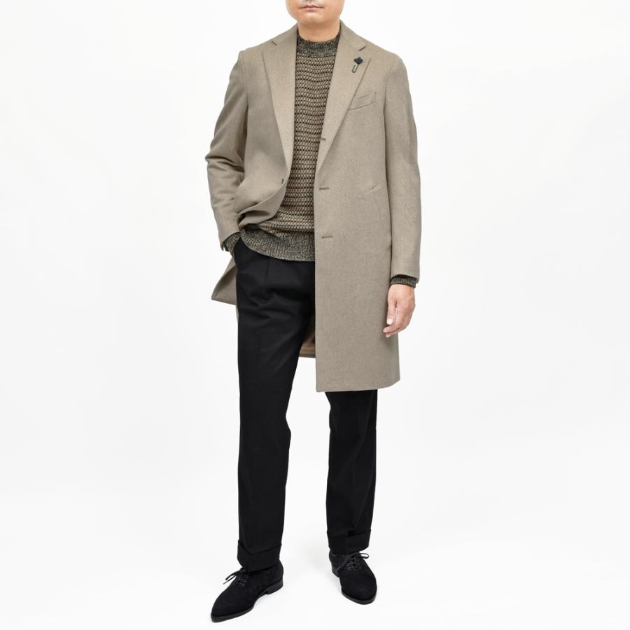 LARDINI（ラルディーニ）ウールフランネルチェスターフィールドコート