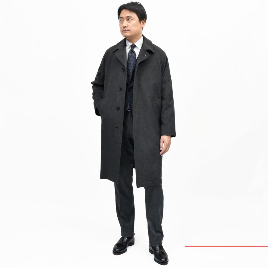 TAGLIATORE（タリアトーレ）SALOMONサロモン ウールカシミアフランネルバルカラーコート 220009 14152009054の画像