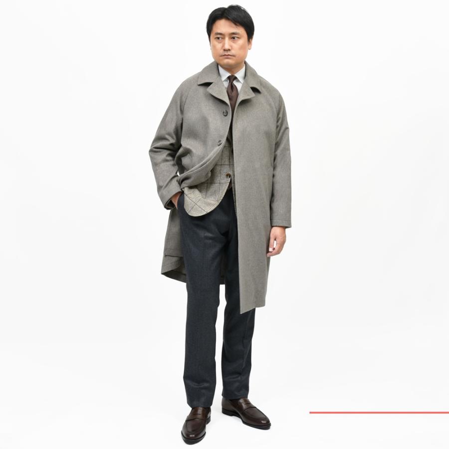 TAGLIATORE（タリアトーレ）SALOMONサロモン ウールカシミアフランネルバルカラーコート 220009 14152009054の画像