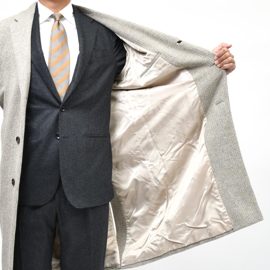 GIANFRANCO BOMMEZZADRI（ジャンフランコ ボメザドリ）ウールカシミヤジャガードチェスターフィールドコート 14152200027の画像