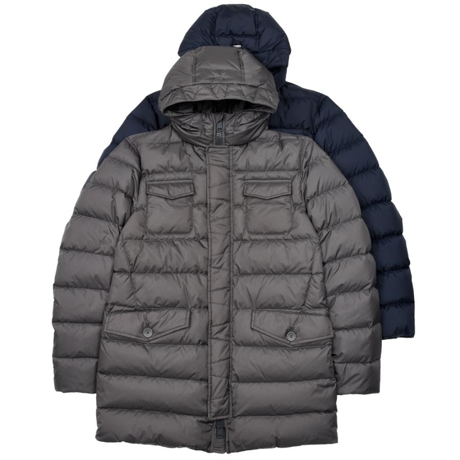 HERNO（ヘルノ）ウォーターレペレントナイロンフーディーダウンジャケット PI0191U-12004Z 14156003132 : guji ...