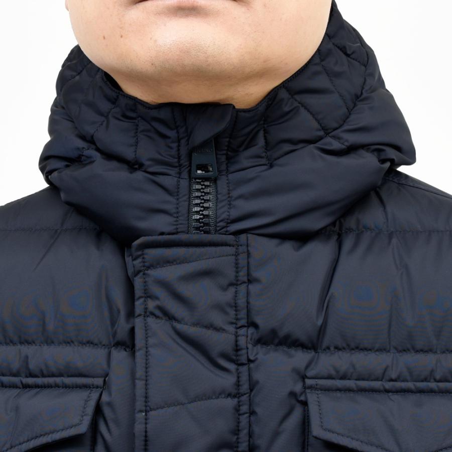 HERNO（ヘルノ）ウォーターレペレントナイロンフーディーダウンジャケット PI0191U-12004Z 14156003132 : guji ...