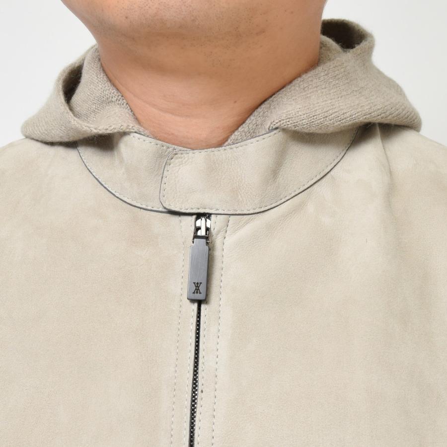 ALTACRUNA（アルタクルーナ）ラムスエードスタンドカラーシングル  