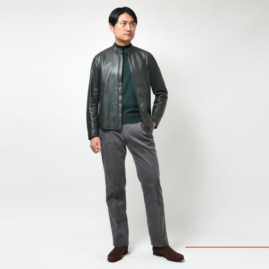 ALTACRUNA(アルタクルーナ)ラムレザースタンドカラーシングル ALTACRUNA(アルタクルーナ)ラムレザースタンドカラーシングル