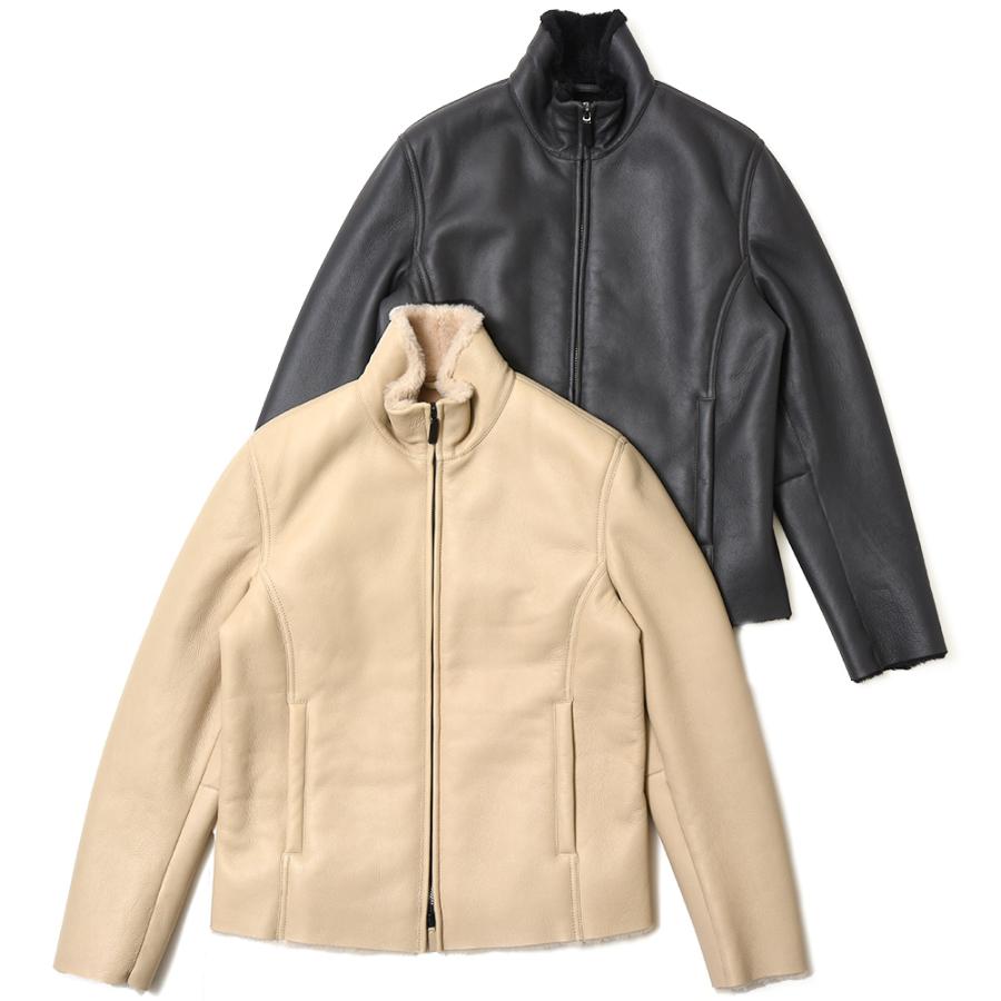 ALTACRUNA アルタクルーナ ムートン レザー ジャケット ALTACRUNA（アルタクルーナ）ムートンレザースタンドカラーダブル