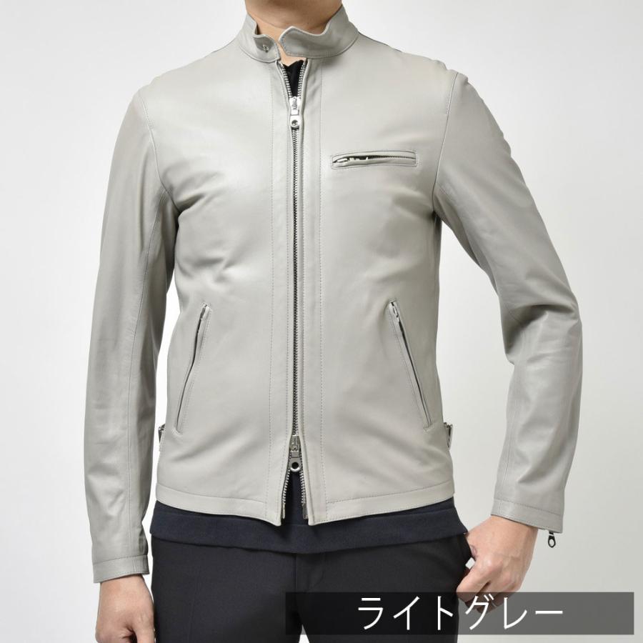 Cinquanta（チンクアンタ）ラムナッパレザースタンドカラーライダース
