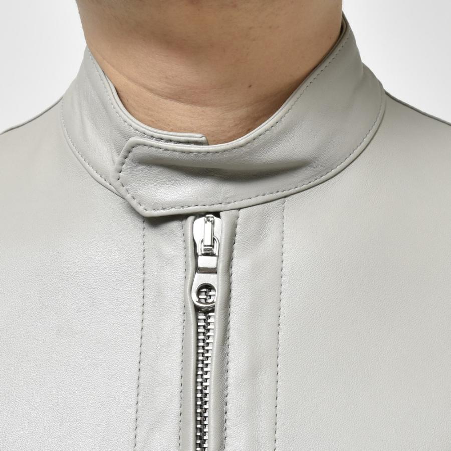 【SALE30％】Cinquanta（チンクアンタ）ラムナッパレザースタンドカラーライダース(0.6mm厚) H502/1-1010 14241002146の画像