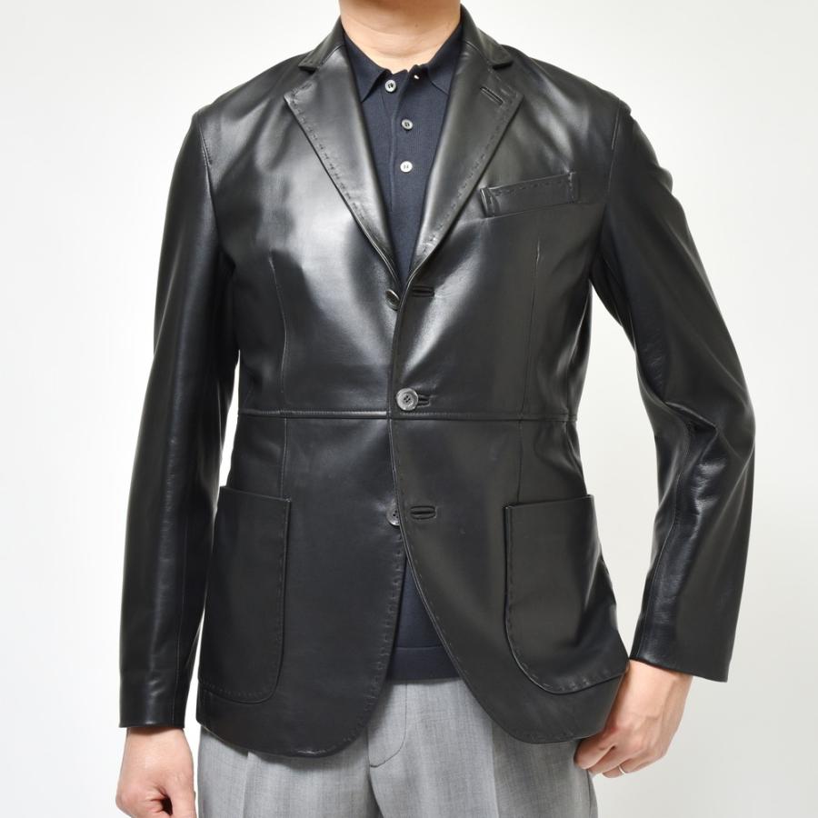 【SALE30％】Cinquanta（チンクアンタ）ラムナッパレザー3Bジャケット H613/1010 14241005146の画像