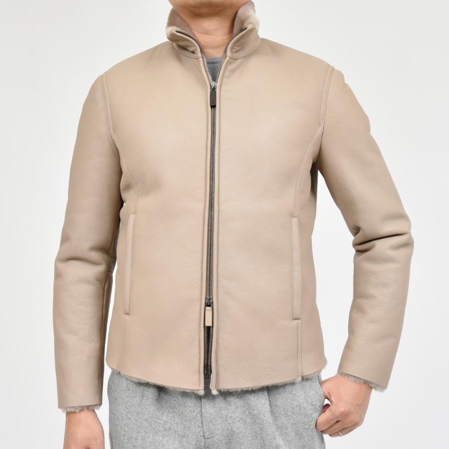 ALTACRUNA アルタクルーナ ムートン レザー ジャケット ALTACRUNA（アルタクルーナ）ムートンレザースタンドカラーダブル