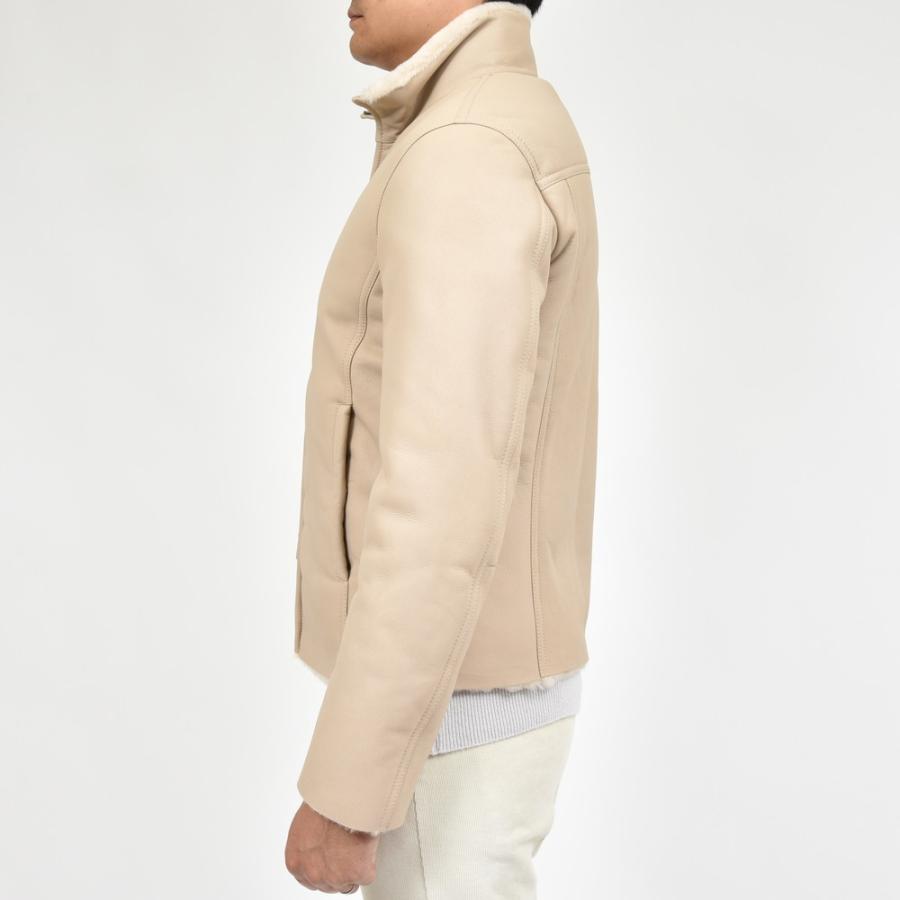 ALTACRUNA（アルタクルーナ）ムートンレザースタンドカラーダブル