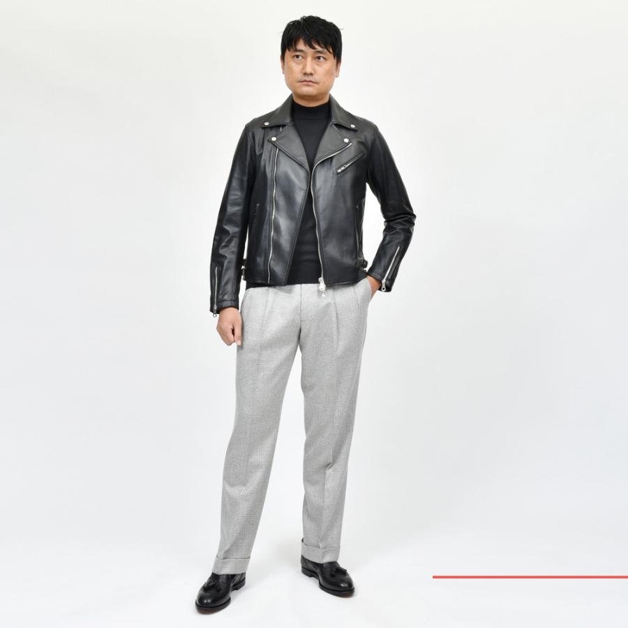 最終値下げ　CINQUANTA ラムナッパレザー ダブルライダース Cinquanta（チンクアンタ）ラムナッパレザーダブルライダース(0.6mm厚