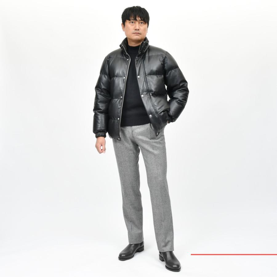 ADORNI(アドルニ)ラムレザースタンドカラーダウンジャケット ADORNI(アドルニ)ラムレザースタンドカラーダウンジャケット