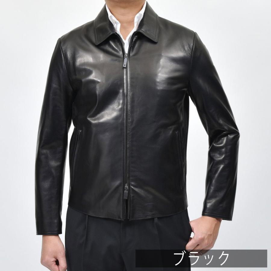 ALTACRUNA ラムレザージャケット 48 イタリア製 シングル ALTACRUNA（アルタクルーナ）ラムレザーシングルライダース 84641