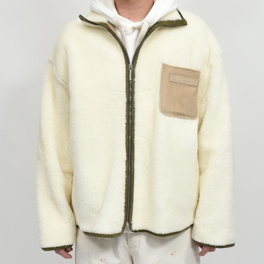 未使用タグあり marni ボンディング　ノーカラー　ブルゾン　ショート丈 MARNI（マルニ） ： JACKET ： GIMA0227KL-TW840 : ARKnets - 通販