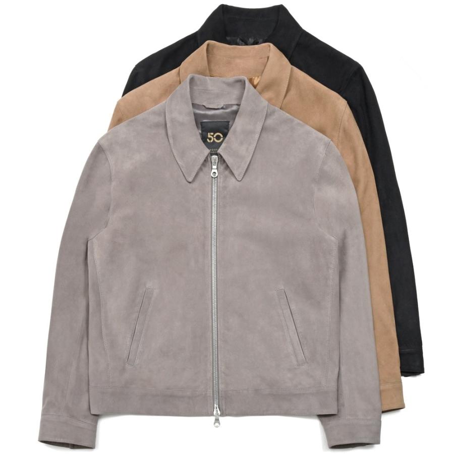 【定価24万円】CINQUANTA ゴートレザー ブルゾン 44 R533/1 Cinquanta（チンクアンタ）ゴートレザーブルゾン R533/1 14252003146