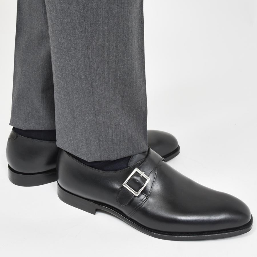 【SALE20％】Crockett&Jones（クロケットアンドジョーンズ）【HAND GRADE COLLECTION】SAVILE 4 カーフレザーシングルモンクシューズ 15042200048の画像