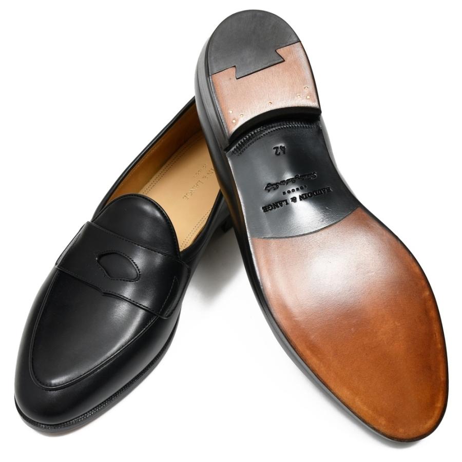 BAUDOIN & LANGE（ボードイン アンド ランジ）カーフレザーペニーローファー GRAND FLEURUS PENNY LOAFERS 15052001052の画像