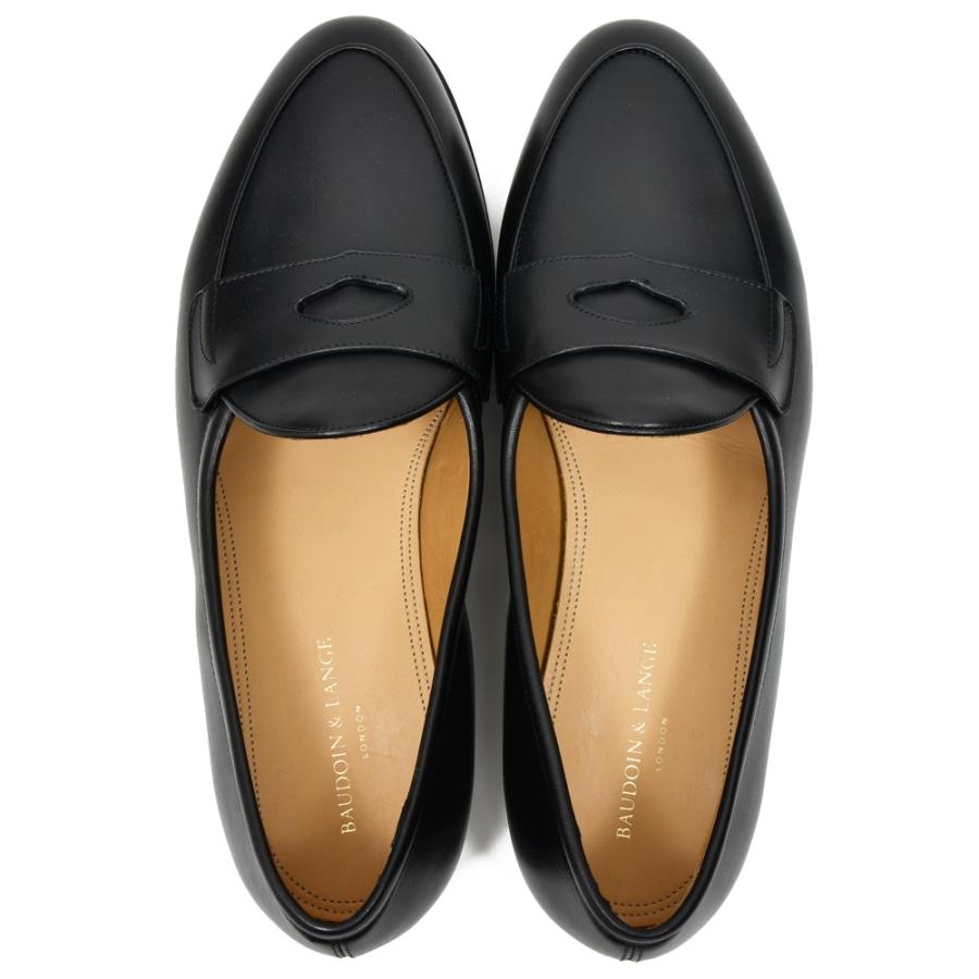 BAUDOIN & LANGE（ボードイン アンド ランジ）カーフレザーペニーローファー GRAND FLEURUS PENNY LOAFERS 15052001052の画像