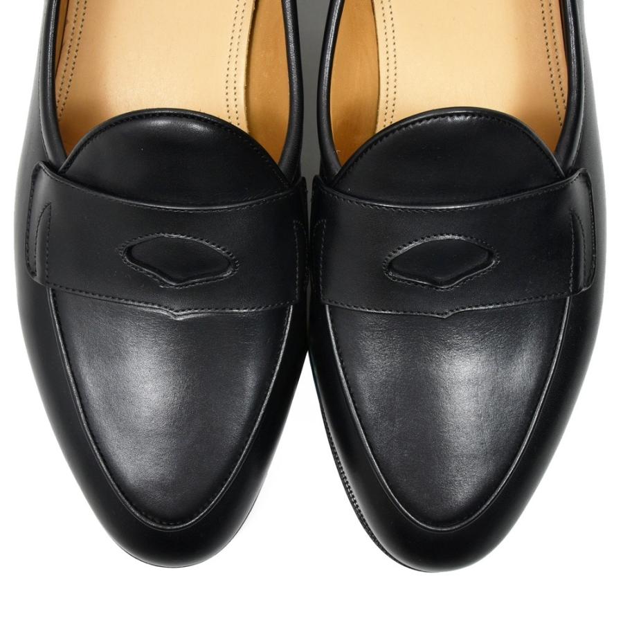 BAUDOIN & LANGE（ボードイン アンド ランジ）カーフレザーペニーローファー GRAND FLEURUS PENNY LOAFERS 15052001052の画像