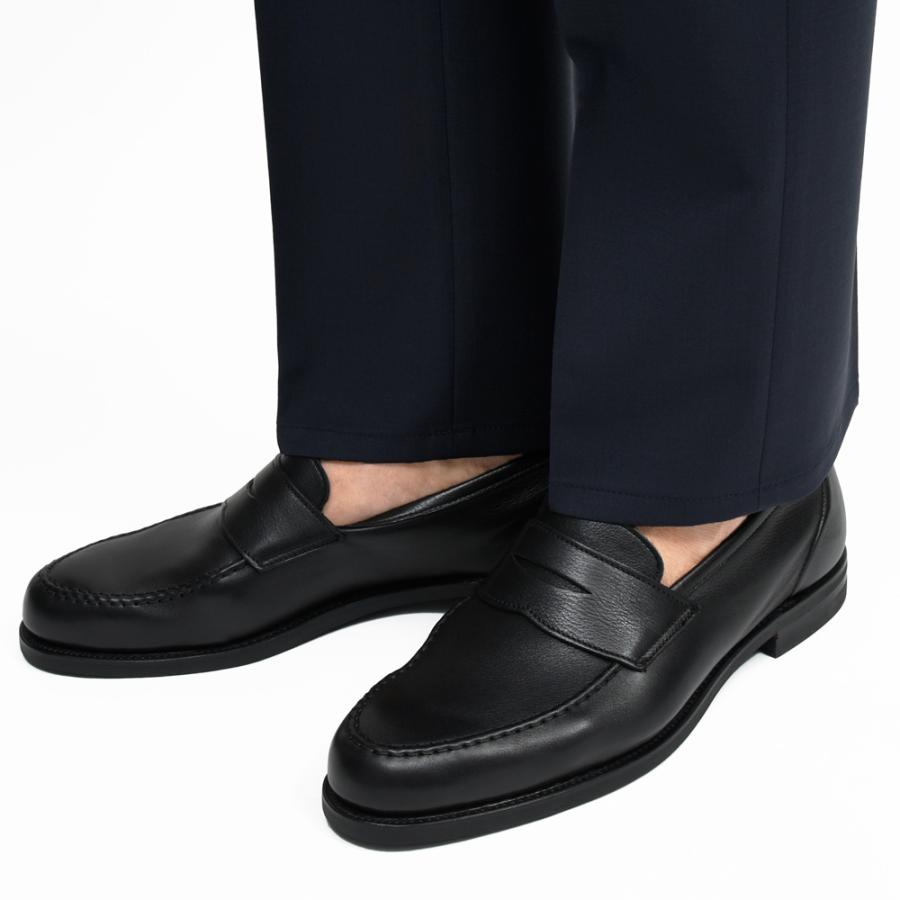 Crockett&Jones（クロケットアンドジョーンズ）HARVARD2ハーバード2 カーフレザーアンライニングコインローファー 6254 15061000048の画像