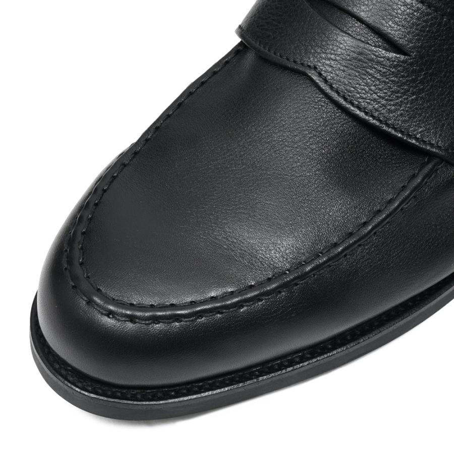 Crockett&Jones（クロケットアンドジョーンズ）HARVARD2ハーバード2 カーフレザーアンライニングコインローファー 6254 15061000048の画像