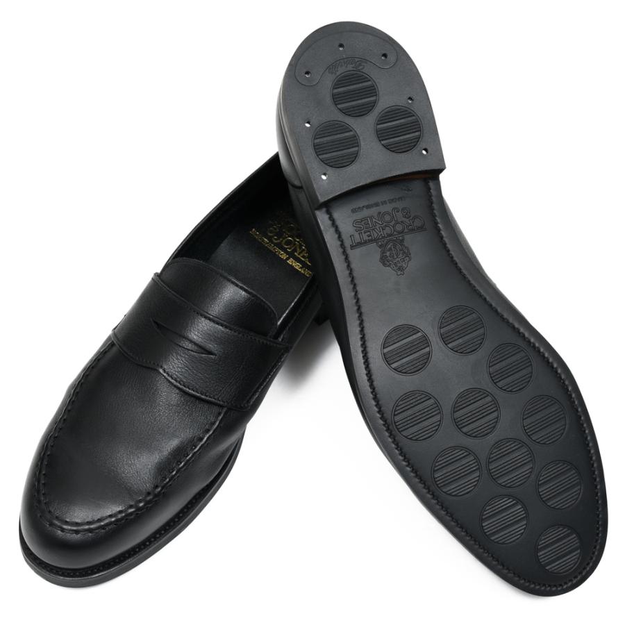 Crockett&Jones（クロケットアンドジョーンズ）HARVARD2ハーバード2 カーフレザーアンライニングコインローファー 6254 15061000048の画像