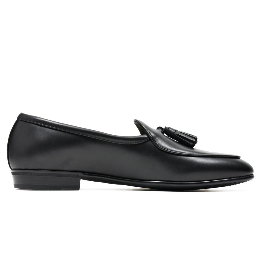 BAUDOIN & LANGE（ボードイン アンド ランジ）カーフレザータッセルローファー SAGAN CLASIC TASSELS（ラバーソール）245-59501 15061001052の画像