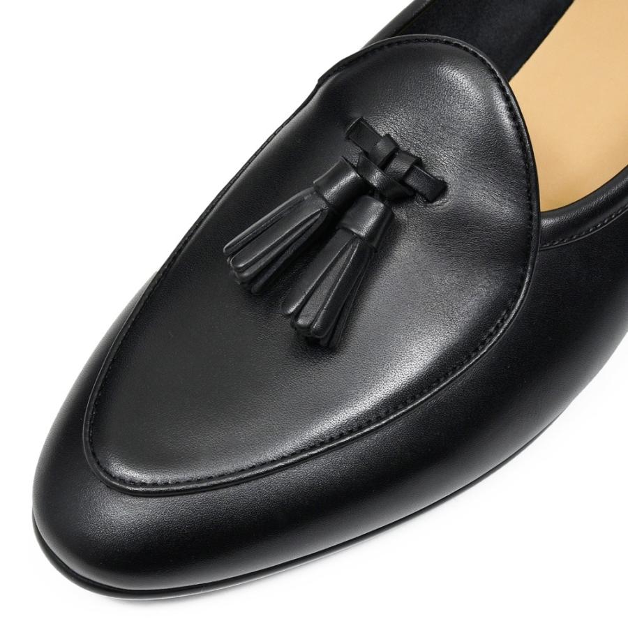 BAUDOIN & LANGE（ボードイン アンド ランジ）カーフレザータッセルローファー SAGAN CLASIC TASSELS（ラバーソール）245-59501 15061001052の画像