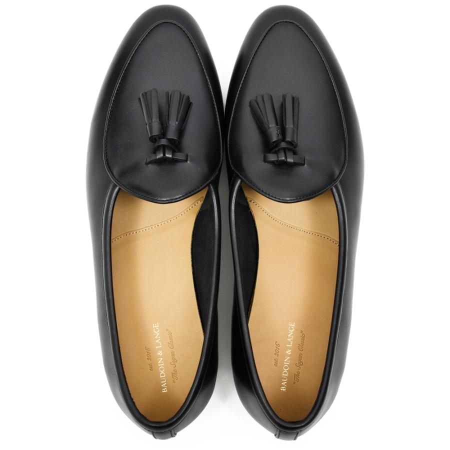 BAUDOIN & LANGE（ボードイン アンド ランジ）カーフレザータッセルローファー SAGAN CLASIC TASSELS（ラバーソール）245-59501 15061001052の画像