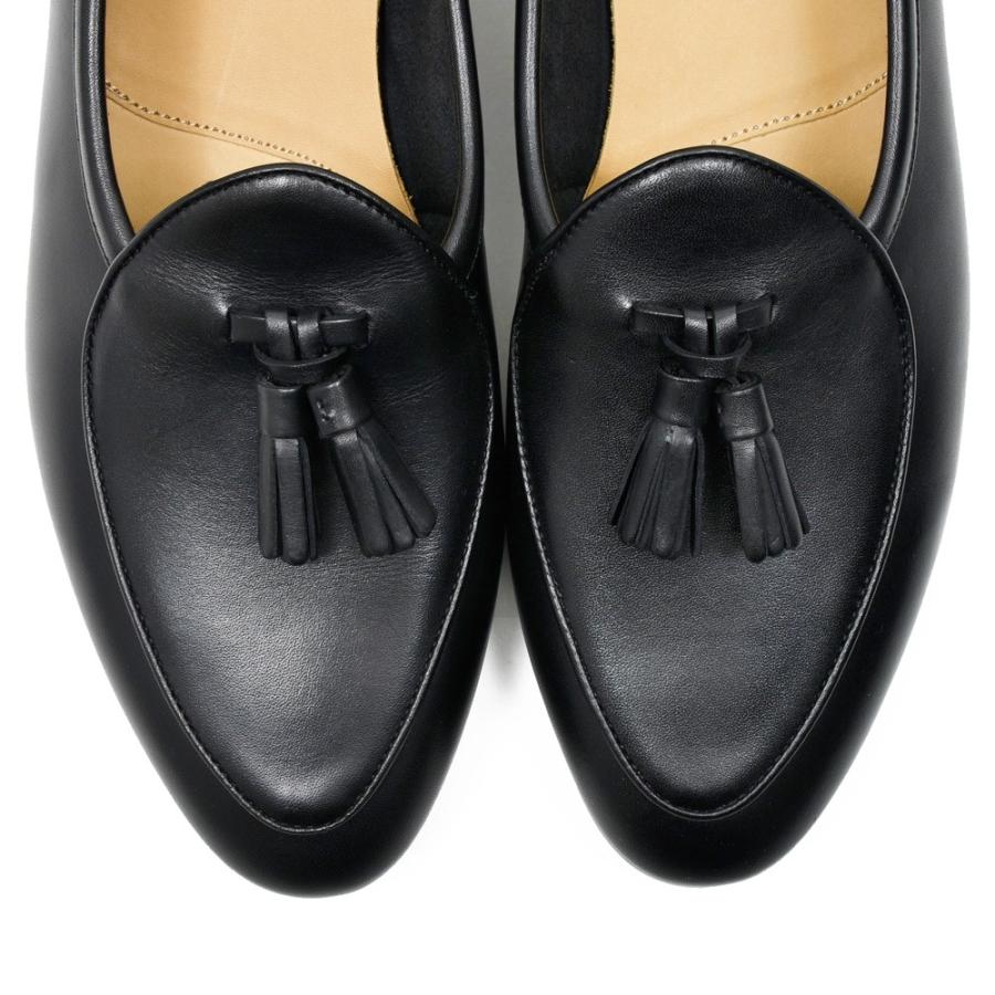 BAUDOIN & LANGE（ボードイン アンド ランジ）カーフレザータッセルローファー SAGAN CLASIC TASSELS（ラバーソール）245-59501 15061001052の画像